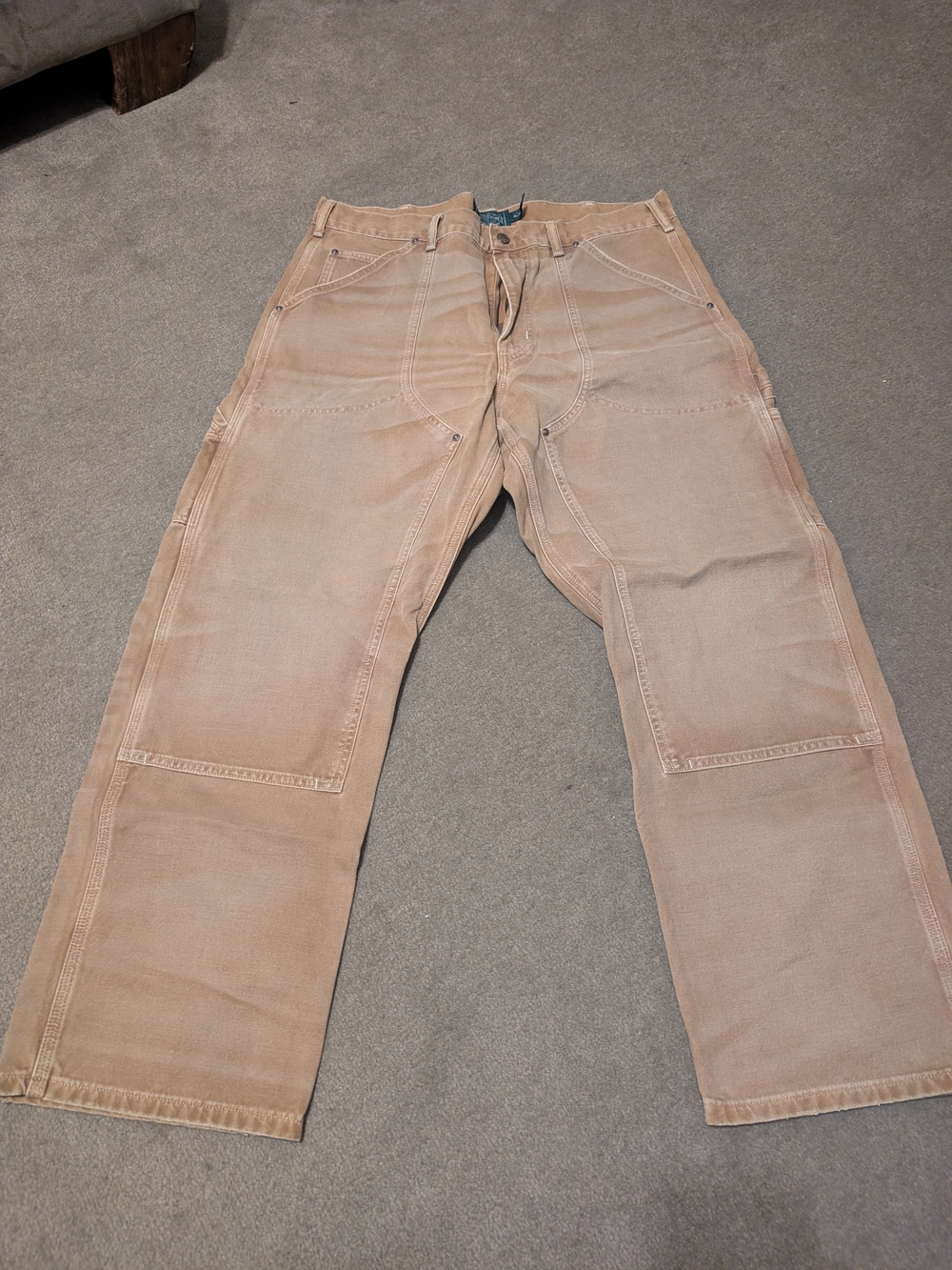 Ralph Lauren Men's Cargo Work Pants in Light Tan